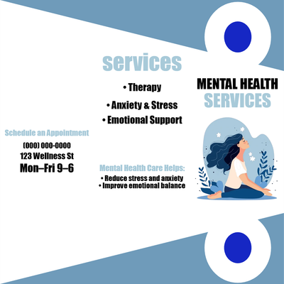 Custom Brochures Multiple Sizes Mental Health Services