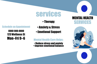 Custom Brochures Multiple Sizes Mental Health Services