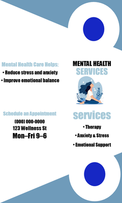 Custom Brochures Multiple Sizes Mental Health Services