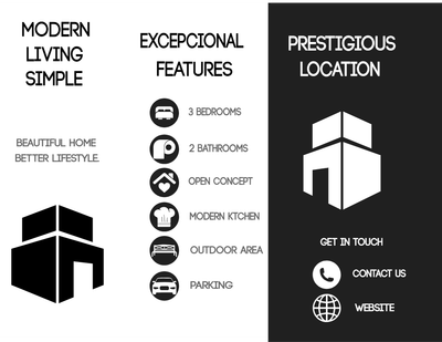 Custom Brochures Multiple Sizes Modern Living