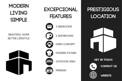 Custom Brochures Multiple Sizes Modern Living