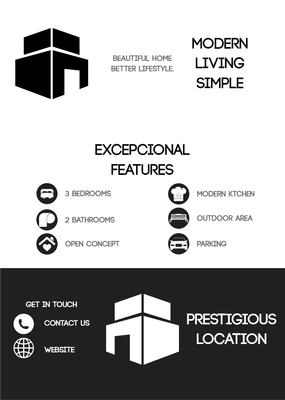 Custom Brochures Multiple Sizes Modern Living