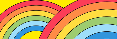 Custom Bumper Stickers Multiple Sizes Rainbow
