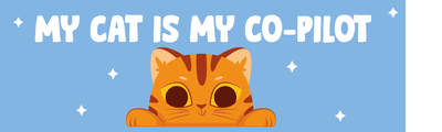 Custom Bumper Stickers Multiple Sizes Cat Copilot