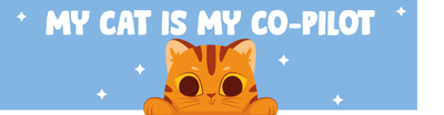 Custom Bumper Stickers Multiple Sizes Cat Copilot