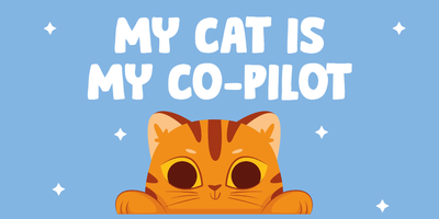 Custom Bumper Stickers Multiple Sizes Cat Copilot