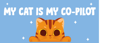 Custom Bumper Stickers Multiple Sizes Cat Copilot