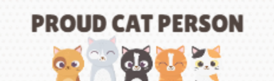 Custom Bumper Stickers Multiple Sizes Proud Cat Person