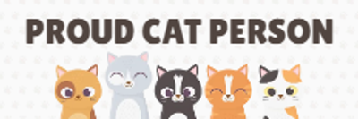 Custom Bumper Stickers Multiple Sizes Proud Cat Person