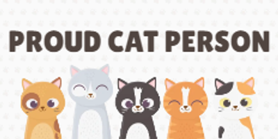 Custom Bumper Stickers Multiple Sizes Proud Cat Person