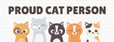 Custom Bumper Stickers Multiple Sizes Proud Cat Person