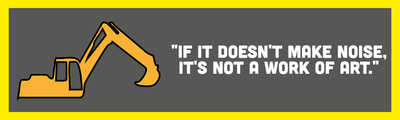Custom Bumper Stickers Multiple Sizes  Construction Noise