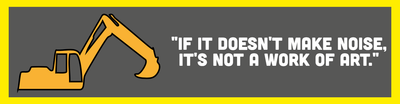Custom Bumper Stickers Multiple Sizes  Construction Noise