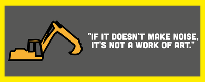 Custom Bumper Stickers Multiple Sizes  Construction Noise