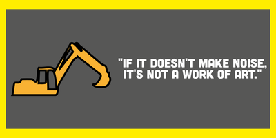 Custom Bumper Stickers Multiple Sizes  Construction Noise