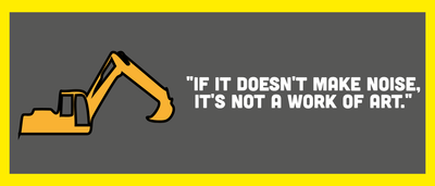 Custom Bumper Stickers Multiple Sizes  Construction Noise