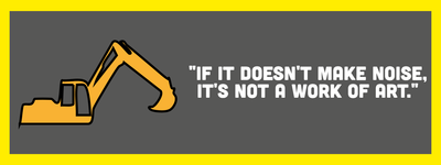 Custom Bumper Stickers Multiple Sizes  Construction Noise