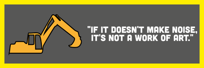 Custom Bumper Stickers Multiple Sizes  Construction Noise