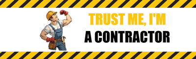 Custom Bumper Stickers Multiple Sizes Trust Contractor