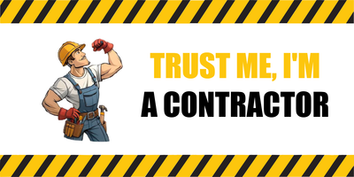 Custom Bumper Stickers Multiple Sizes Trust Contractor