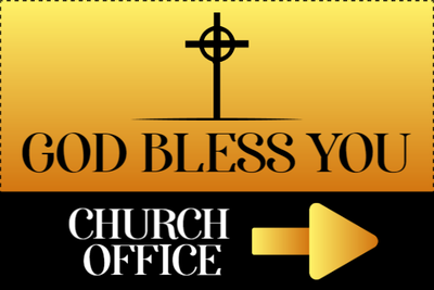 Custom Outdoor Yard Signs Multiple Sizes God Bless You