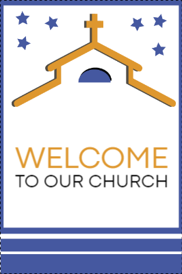 Custom Outdoor Yard Signs Multiple Sizes Welcome to Our Church