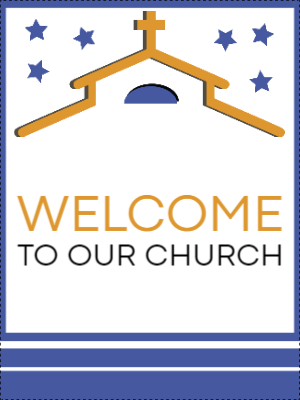 Custom Outdoor Yard Signs Multiple Sizes Welcome to Our Church