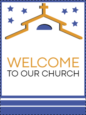 Custom Outdoor Yard Signs Multiple Sizes Welcome to Our Church