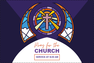 Custom Outdoor Yard Signs Multiple Sizes Pray for the Church