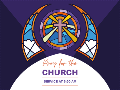 Custom Outdoor Yard Signs Multiple Sizes Pray for the Church