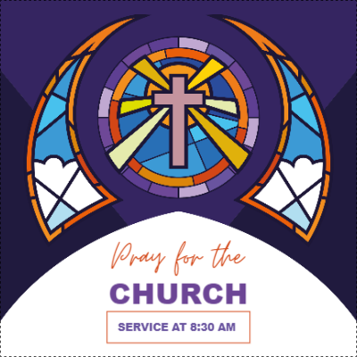 Custom Outdoor Yard Signs Multiple Sizes Pray for the Church