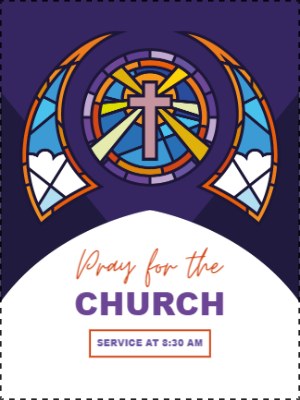 Custom Outdoor Yard Signs Multiple Sizes Pray for the Church