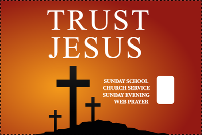 Custom Outdoor Yard Signs Multiple Sizes Trust Jesus