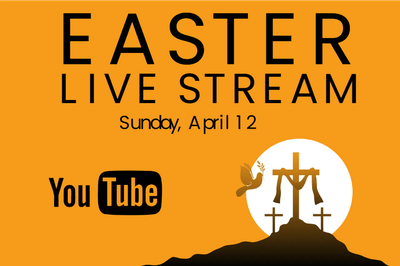 Custom Outdoor Yard Signs Multiple Sizes Easter Live Stream