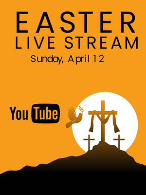Custom Outdoor Yard Signs Multiple Sizes Easter Live Stream