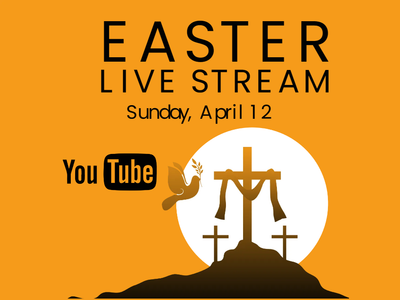 Custom Outdoor Yard Signs Multiple Sizes Easter Live Stream