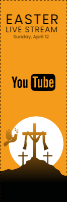 Custom Outdoor Yard Signs Multiple Sizes Easter Live Stream