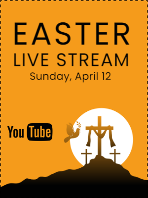 Custom Outdoor Yard Signs Multiple Sizes Easter Live Stream