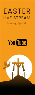 Custom Outdoor Yard Signs Multiple Sizes Easter Live Stream