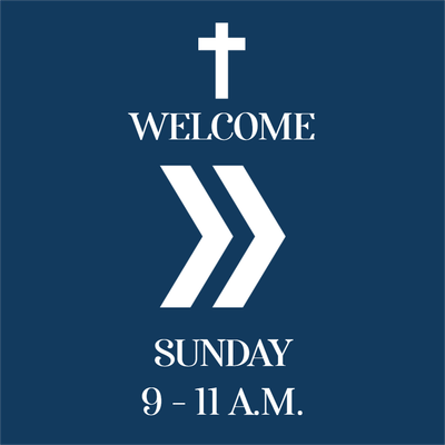 Custom Outdoor Yard Signs Multiple Welcome Sunday Service