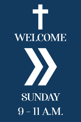 Custom Outdoor Yard Signs Multiple Welcome Sunday Service