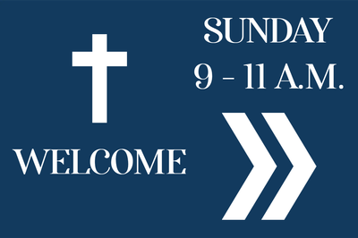 Custom Outdoor Yard Signs Multiple Welcome Sunday Service