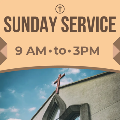 Custom Outdoor Yard Signs Multiple Sizes Sunday Service