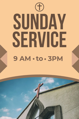 Custom Outdoor Yard Signs Multiple Sizes Sunday Service