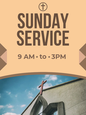 Custom Outdoor Yard Signs Multiple Sizes Sunday Service