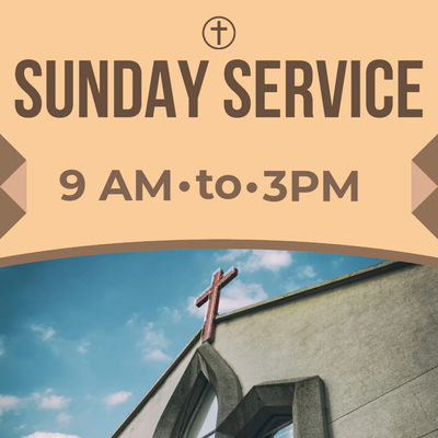 Custom Outdoor Yard Signs Multiple Sizes Sunday Service