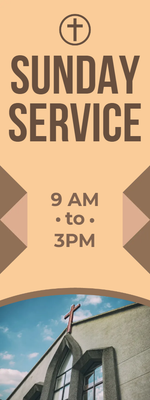 Custom Outdoor Yard Signs Multiple Sizes Sunday Service