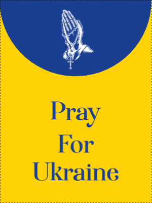 Custom Outdoor Yard Signs Multiple Sizes Pray For Ukraine