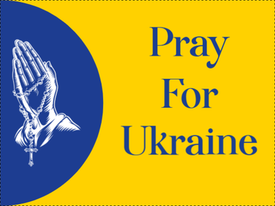Custom Outdoor Yard Signs Multiple Sizes Pray For Ukraine
