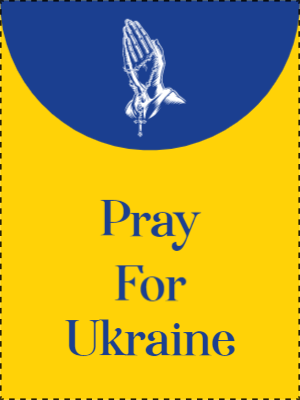 Custom Outdoor Yard Signs Multiple Sizes Pray For Ukraine